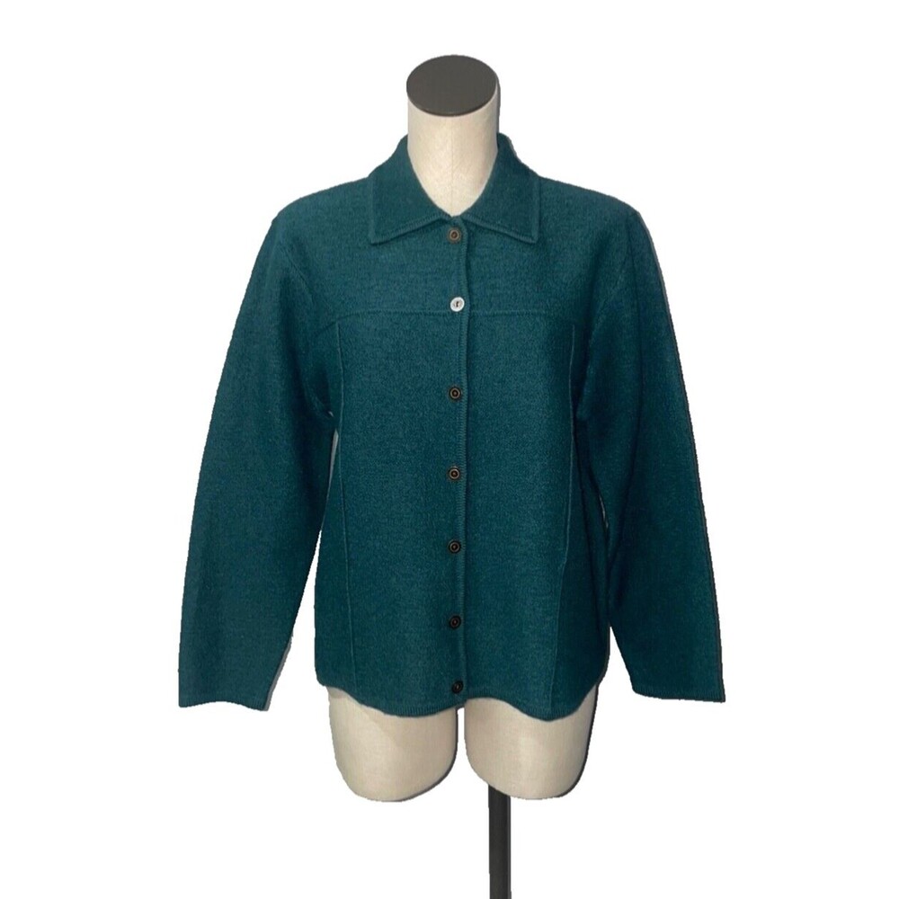 Karen Scott Vintage NWT 100% Knit Blazer Jacket size L made in Australia